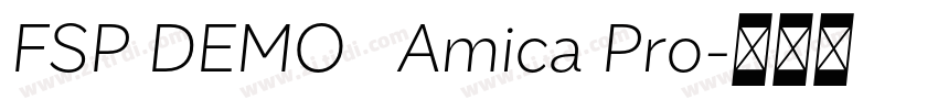 FSP DEMO   Amica Pro字体转换
